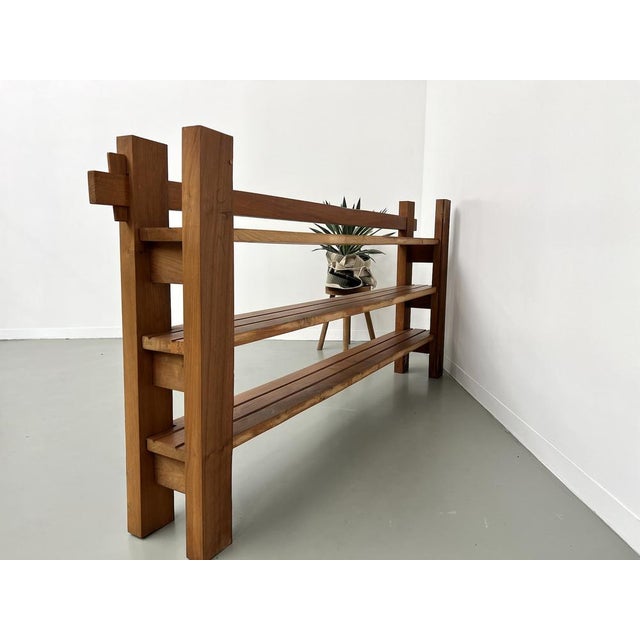 Modern Wall Shelf in Elm, 1970s For Sale - Image 14 of 18
