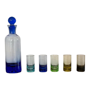 1970s MCM Liqueur/Cordial Decanter & 5 Glasses