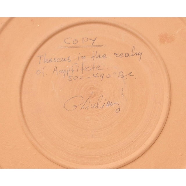 Greek Studio Plate of Thesus in the Realm of Ampfilicites Late 20th For Sale In New York - Image 6 of 9