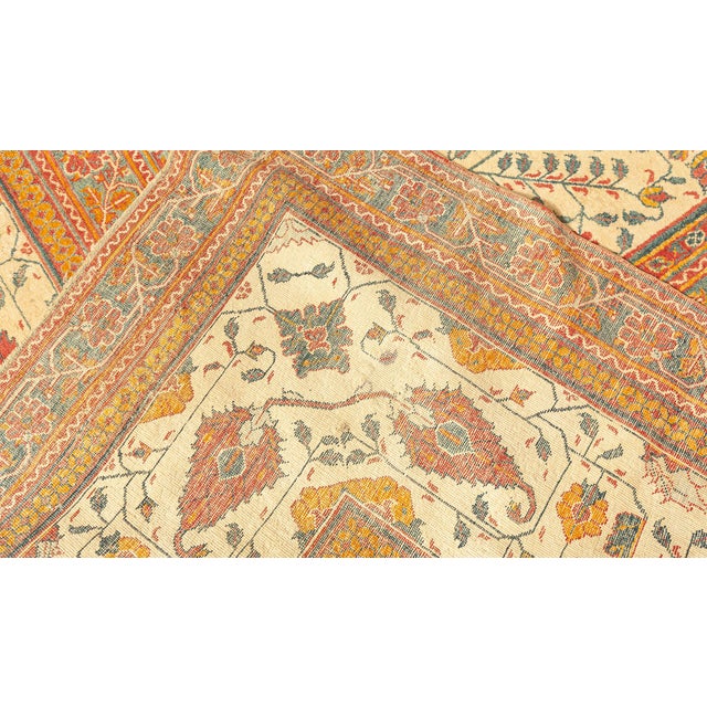 1920s Oversized 1920s Indian Agra Rug For Sale - Image 5 of 8