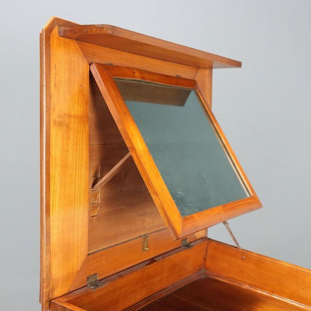 Louis Philippe Walnut and Cherry Vanity For Sale - Image 4 of 12