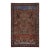 4 X 7 Antique Persian Wool Rug in Rust With Allover Design For Sale