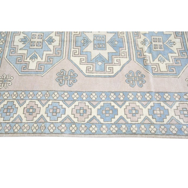 Textile Vintage Turkish Oushak Rug 5'10" x 7'9" For Sale - Image 7 of 10