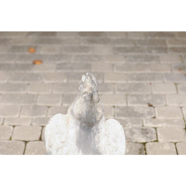 A French lifesize painted lead crowing rooster sculpture from the first half of the 20th century. Famous for being the...