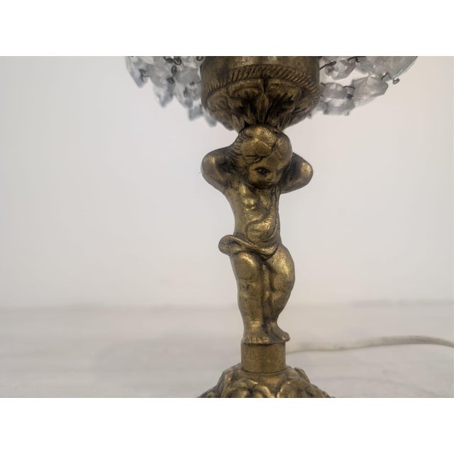 Art Nouveau Lamp in Brass For Sale - Image 5 of 17