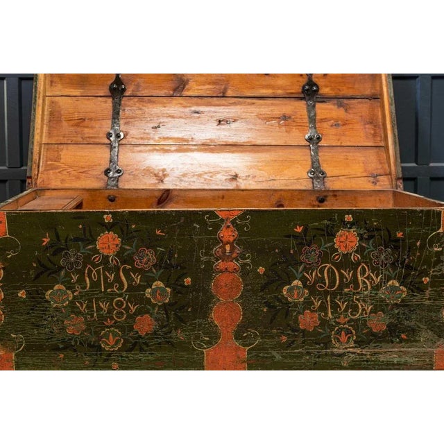 Early 19th Century Swedish Marriage or Dowry Chest For Sale - Image 10 of 16