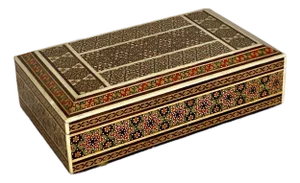 Persian Micro-Mosaic Marquetry Inlaid Trinket Box