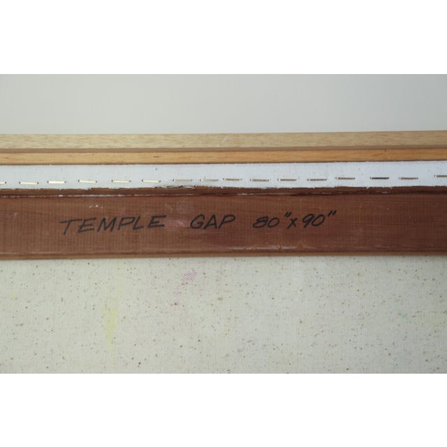 Paint Monumental 1984 Jack Roberts Acrylic Painting “Temple” With Artist-Signed 1986 Appraisal For Sale - Image 7 of 8
