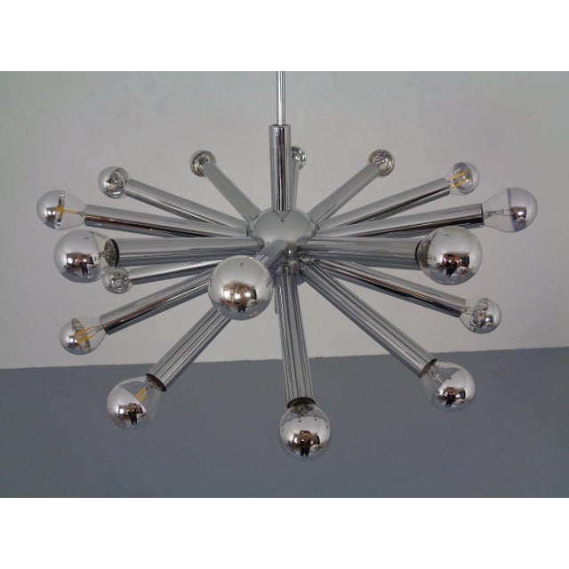 Metal Large Sputnik Pendant Light by Gaetano Sciolari for Sciolari, Italy, 1960s For Sale - Image 7 of 18