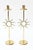 Vintage Fornasetti Style Sun Motif Polished Brass Tall Candlesticks, 1970's For Sale - Image 11 of 11
