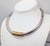Napier Vintage 1970s Signed Napier Rhodium Plated Goldtone Wrapped Collar Necklace For Sale - Image 4 of 7
