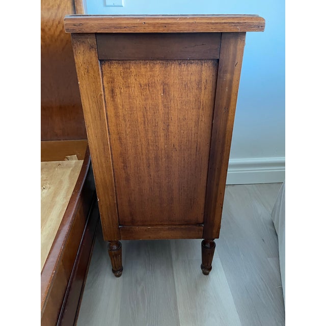 1990s Vintage Walnut Nightstand For Sale - Image 9 of 12