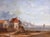 Coastal 19th Century French Coastal Harbor Marine Oil Painting in Giltwood Frame For Sale - Image 3 of 11