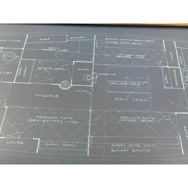 Paper Cabin Plan Blueprint of the Yacht “Spirit” For Sale - Image 7 of 9