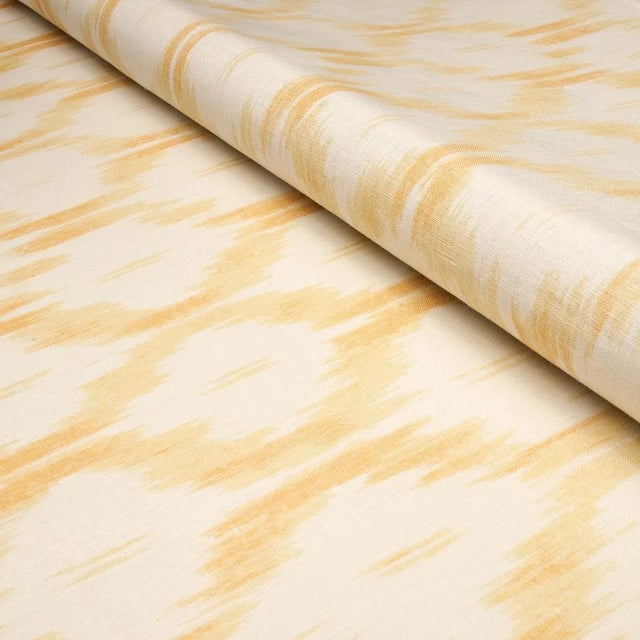 Not Yet Made - Made To Order Sample - Schumacher x Mark D. Sikes Santa Monica Ikat Fabric in Yellow For Sale - Image 5 of 6