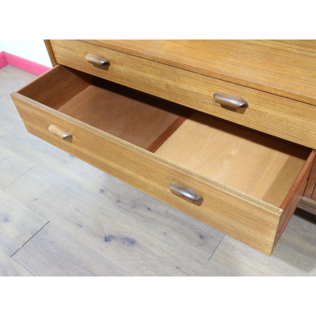 Mid Century Modern Vintage Teak Buffet Tall Credenza Sideboard by G Plan For Sale - Image 12 of 15