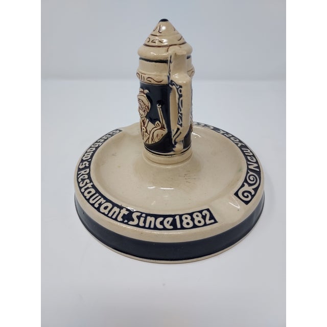 Figurative Restaurant Match Holder With Striker Vintage From Luchow's New York For Sale - Image 3 of 7