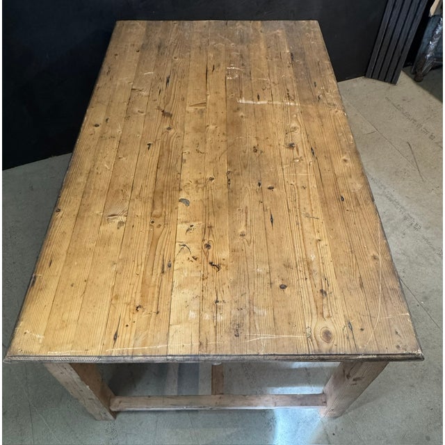 French Pine Farmhouse Dining Table, 1890 For Sale - Image 16 of 17
