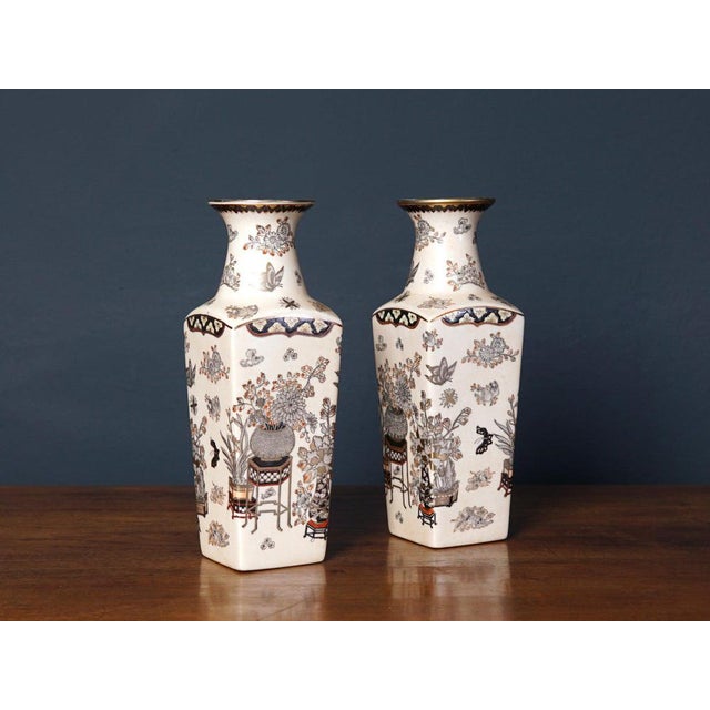 Asian Porcelain Vases, Set of 2 For Sale - Image 11 of 11