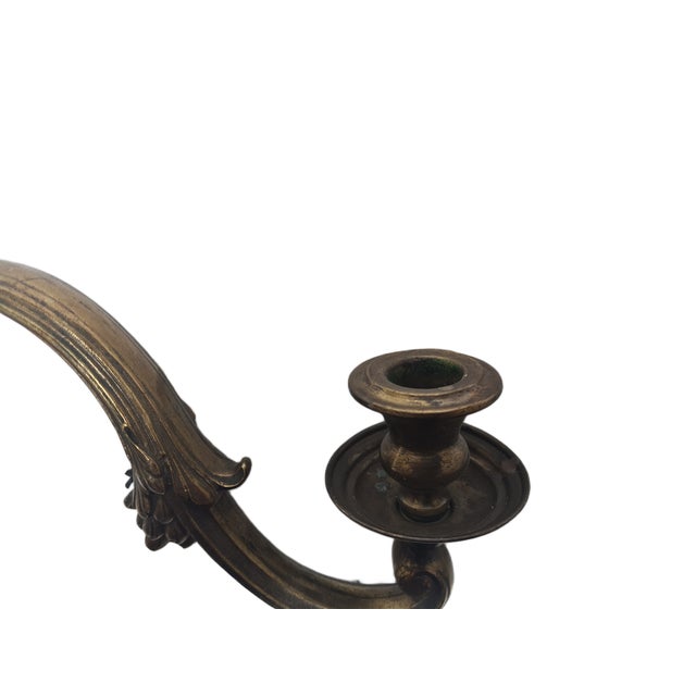 Antique Bronze Wall Lamp, Germany, 1900s For Sale - Image 11 of 15