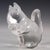 Vintage Hadeland Norway Scand Crystal Glass Squirrel Chipmonk Figure Paperweight For Sale - Image 4 of 6