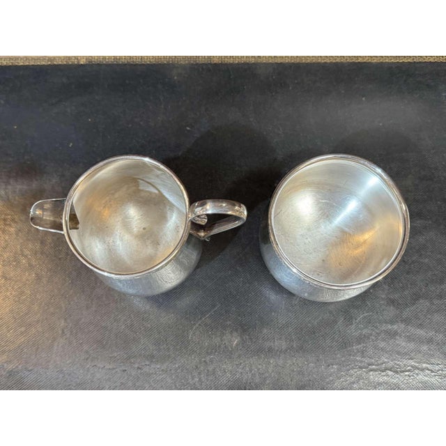 Vintage English Silver-Plated Tea and Coffee Service by Mappin & Webb, 1930s, Set of 3 For Sale - Image 9 of 10
