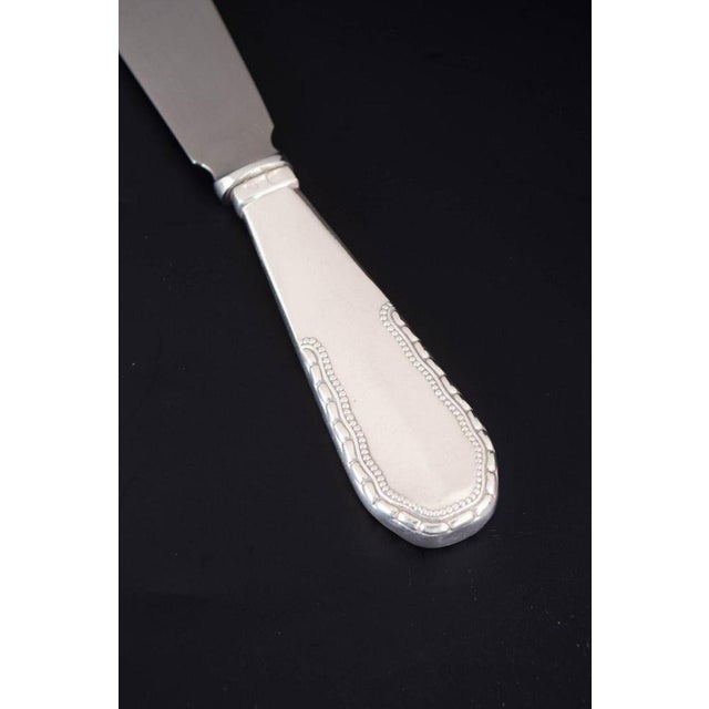 Cake Knife in Silver and Stainless Steel with Viking Pattern by Georg Jensen, 1924 For Sale - Image 3 of 7