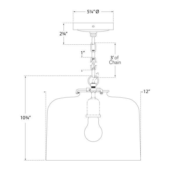 Visual Comfort Thomas O'Brien for Visual Comfort Signature Katie Dome Pendant in Hand-Rubbed Antique Brass with White Glass For Sale - Image 4 of 4
