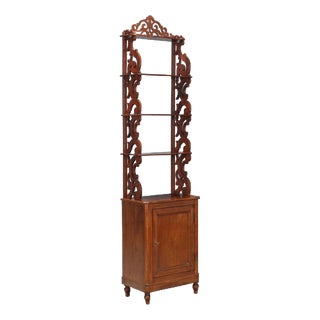 Mogano Shelf in Mahogany For Sale