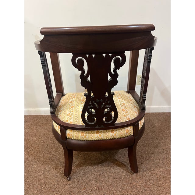 Chinese Mother of Pearl and Brass Inlay 19th Century Chair For Sale - Image 9 of 12