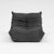 Authentic Restored Togo Fireside Chair and Ottoman in Shadow Grey Microfibre - Vintage Ligne Roset For Sale - Image 13 of 16