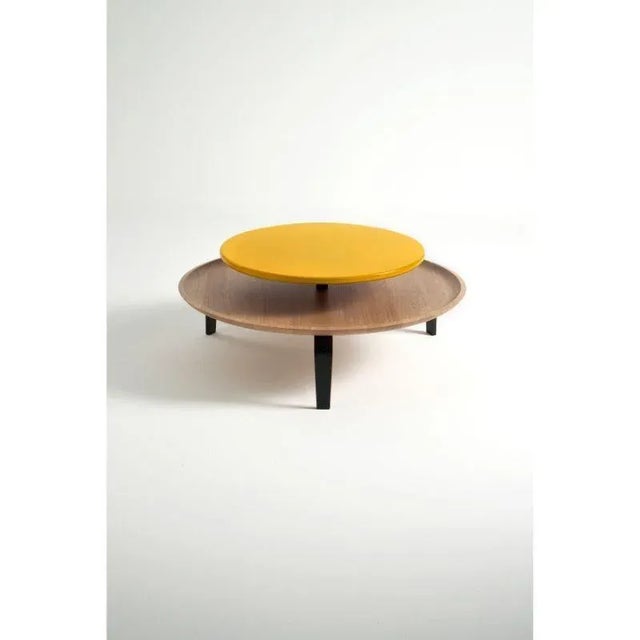 Contemporary Secreto 60 Coffee Tables in Yellow by Colé Italia, Set of 2 For Sale - Image 3 of 13