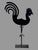 Early 20th Century Primitive Wrought Iron Country Folk Art Figural Rooster Weathervane For Sale - Image 12 of 12
