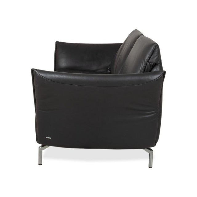 Vanda 2-Seater Sofa in Anthracite Leather from Koinor For Sale - Image 15 of 16
