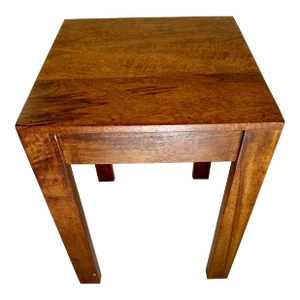 Late 20th Century Vintage Oak Side Table - Parsons Style