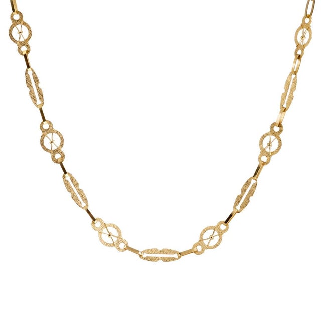 Gold 19.2 Karat Gold Necklace For Sale - Image 8 of 8