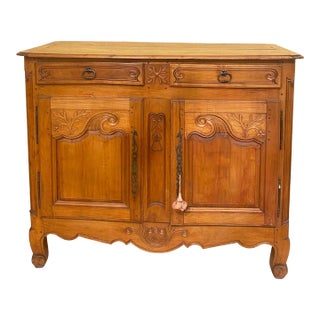 18th Century French Solid Cherry Wood Buffett For Sale