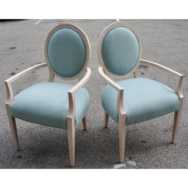 Mid 20th Century Louis XVI Style Dining Chairs Set of 8 For Sale In Miami - Image 6 of 8