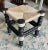 1990s Vintage Mother of Pearl Inlaid Stool For Sale In Los Angeles - Image 6 of 8