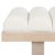 Worlds Away Matthew Izzo Home - Caspian Upholstered White Velvet Channeled Bench For Sale - Image 4 of 7