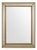 Brass and Beveled Glass Wall Mirror, 1930s For Sale