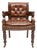 Antique Victorian Library Desk Chair, 1870 For Sale