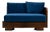 Austrian Art Deco Sofa in Deep Blue Velvet, 1930s For Sale