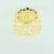 Mid-Century Modern 1960s Mid-Century Modern Amber Bubble Glass Ceiling Lights/Flush Mounts by Helena Tynell for Limburg - a Pair For Sale - Image 3 of 8