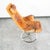 Mid Century Danish Modern Lounge Chair Attributed Dux Bruno Mathsson Jetson Brown Leather For Sale - Image 9 of 12