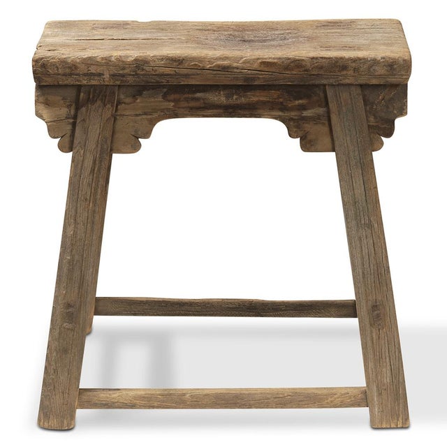 This Chinese stool is made of elm wood and boasts a classic A-frame design from Shanxi around the 1890s. The seat extends...