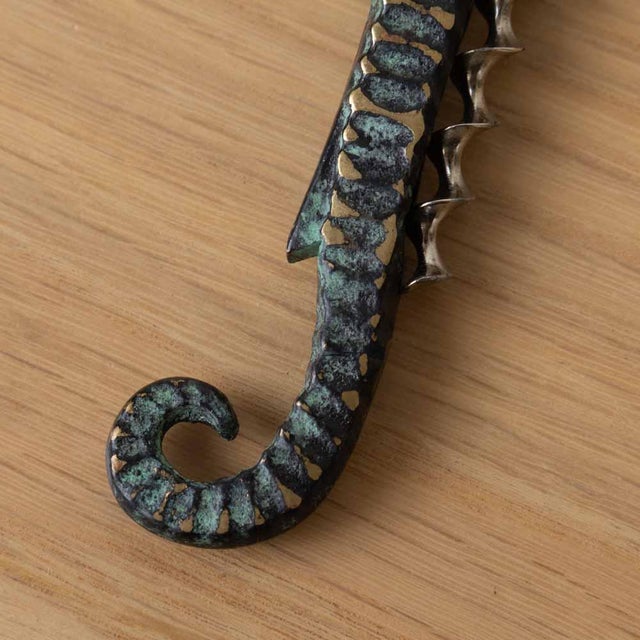 Brass 1950s French Brass Seahorse Bottle Opener For Sale - Image 8 of 8