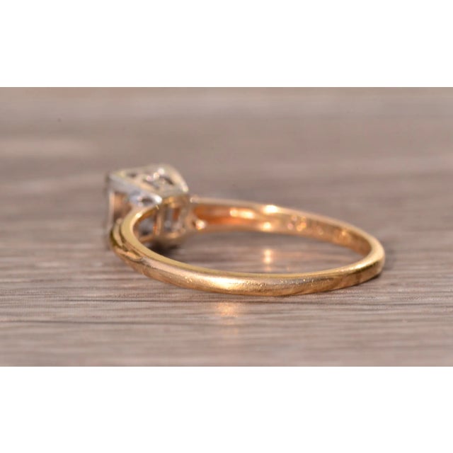 Early 20th Century The Destin: Antique Solitaire Engagement Ring For Sale - Image 5 of 10