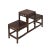 Chinese Brown Wood Step Shape Table Top Curio Display Easel Stand For Sale - Image 3 of 7