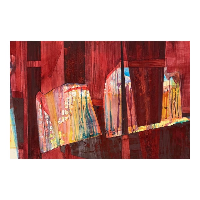 1980s Dot Galloway Modern Acrylic Painting For Sale